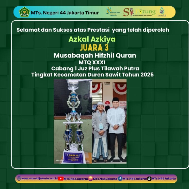 zJuara 3 MTQ 2025 Duren Sawit