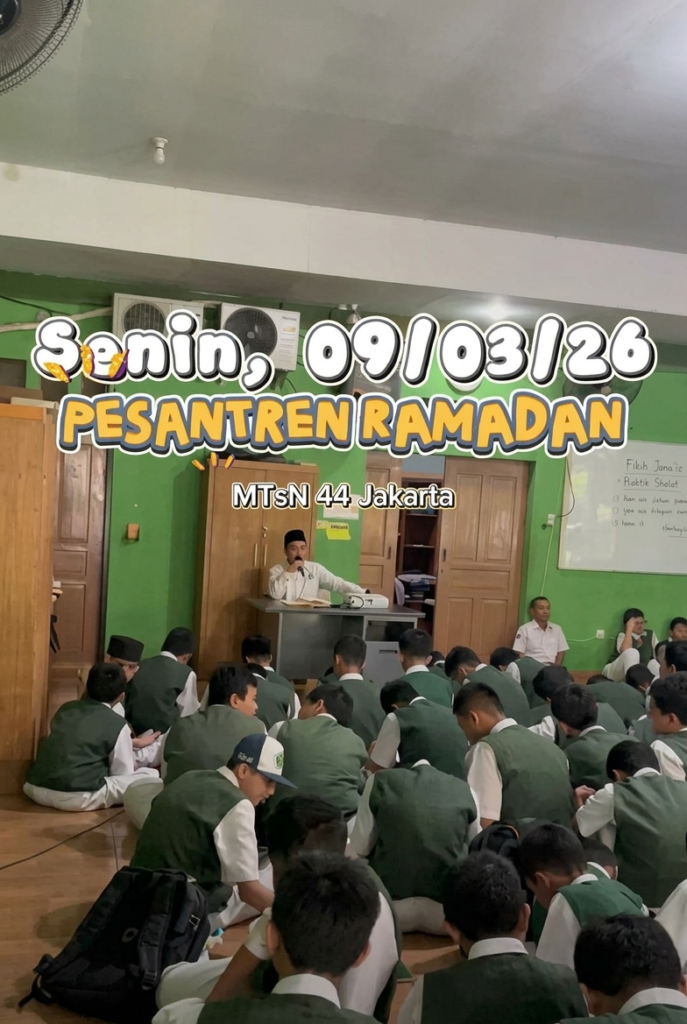 Pesantren Ramadhan Day 1 MTsN 44 Jakarta Timur: Belajar Fikih Jana’iz dan Praktik Shalat