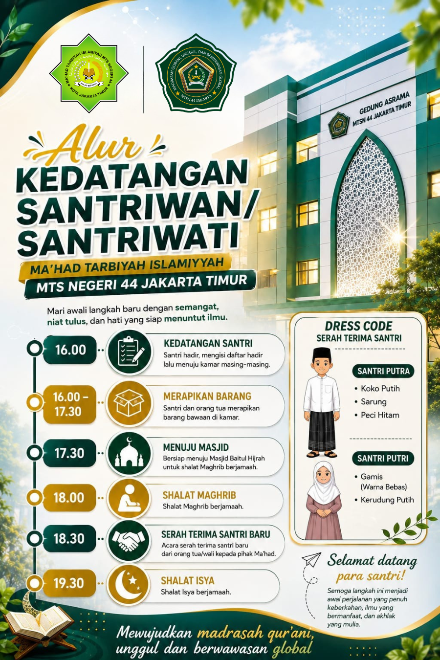 Masa Ta'aruf Santri MTI MTs Negeri 44